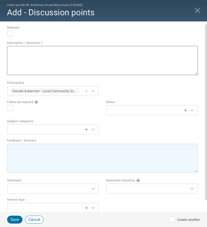 create-discussion-points-bor-alis-helpdesk