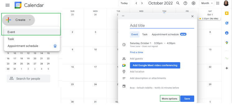 Create An Event From Gmail And Send It To Borealis Bor alis Helpdesk